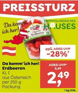 ADEG Da komm'ich her! Erdbeeren Angebot