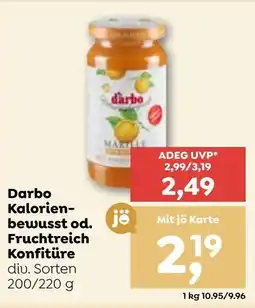 ADEG Darbo Kalorien- bewusst od. Fruchtreich Konfitüre Angebot