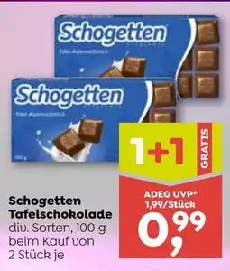 ADEG Schogetten Tafelschokolade Angebot