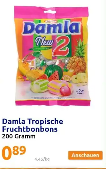 Action Damla Tropische Fruchtbonbons Angebot