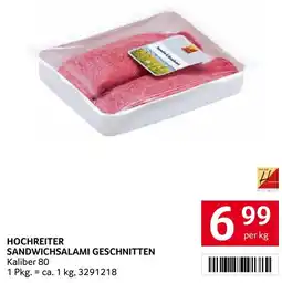 Transgourmet Hochreiter sandwichsalami geschnitten Angebot