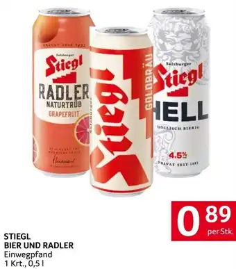 Transgourmet Stiegl bier und radler Angebot