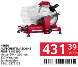 Transgourmet Hendi aufschnittmaschine profi line 250 Angebot