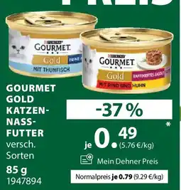 Dehner Gourmet gold katzen nassfutter Angebot