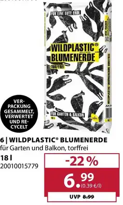 Dehner 6 wildplastic blumenerde Angebot