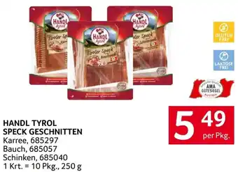 Transgourmet Handl tyrol speck geschnitten Angebot