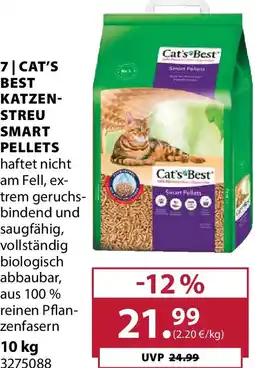 Dehner 7 cat's best katzen- streu smart pellets Angebot