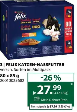 Dehner 3 felix katzen-nassfutter Angebot