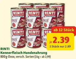 Fressnapf Rinti kennerfleisch hundenahrung Angebot