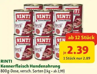 Fressnapf Rinti kennerfleisch hundenahrung Angebot