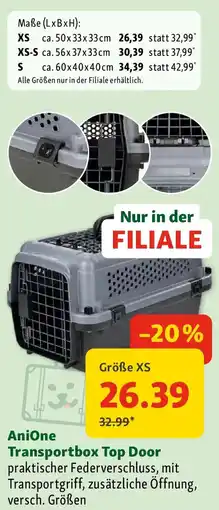 Fressnapf AniOne Transportbox Top Door Angebot