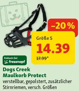 Fressnapf Dogs Creek Maulkorb Protect Angebot