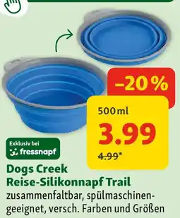 Fressnapf Dogs Creek Reise-Silikonnapf Trail Angebot
