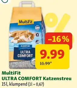 Fressnapf Multifit ultra comfort katzenstreu Angebot