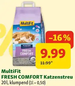 Fressnapf Multifit fresh comfort katzenstreu Angebot