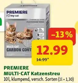 Fressnapf Premiere multi-cat katzenstreu Angebot
