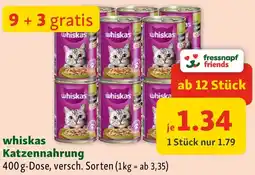 Fressnapf Whiskas Katzennahrung Angebot