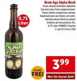 Interspar Brew Age Alpha Bock Angebot
