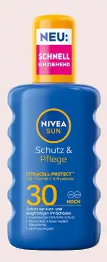 Interspar Nivea Sun Sonnenspray Schutz-Pflege LSF30 Angebot