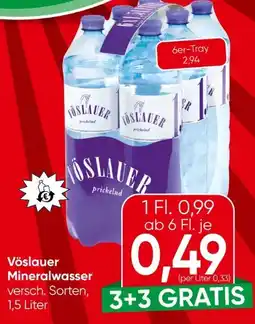 Spar Vöslauer Mineralwasser Angebot