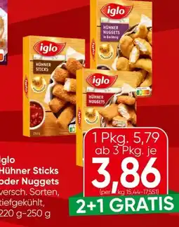 Spar Iglo Hühner Sticks Angebot