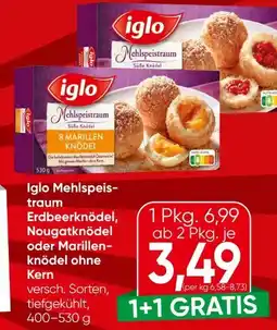 Spar Iglo Mehlspeistraum Erdbeerknödel Angebot