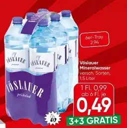 Eurospar Vöslauer Mineralwasser Angebot