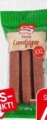 Spar S Budget Tiroler Landjäger Angebot
