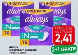 Spar Always Slipeinlagen Angebot