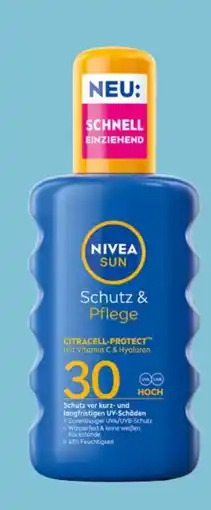 Eurospar Nivea Sun Sonnenspray Schutz-Pflege LSF30 Angebot