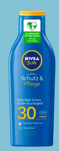 Eurospar Nivea Sun Schutz-Pflege Sonnenmilch LSF 30 Angebot