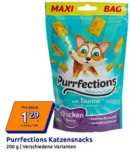 Action Purrfections Katzensnacks Angebot