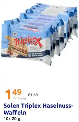 Action Solen Triplex Haselnuss-Waffeln Angebot
