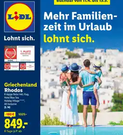 Lidl Reisen Griechenland Rhodos Angebot