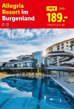 Lidl Reisen Allegria Resort im Burgenland Angebot