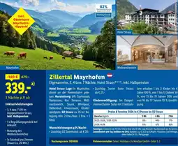 Lidl Reisen Zillertal Mayrhofen Angebot
