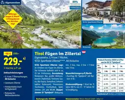 Lidl Reisen Tirol Fügen im Zillertal Angebot