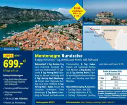 Lidl Reisen Montenegro Rundreise Angebot