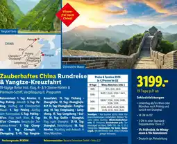 Lidl Reisen Zauberhaftes China Rundreise & Yangtze-Kreuzfahrt Angebot
