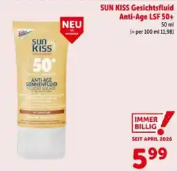 Interspar SUN KISS Gesichtsfluid Anti-Age LSF 50+ Angebot