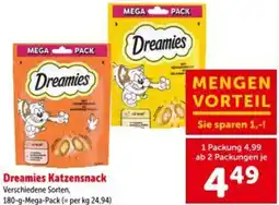 Interspar Dreamies Katzensnack Angebot
