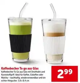 Interspar Kaffeebecher To go aus Glas Angebot