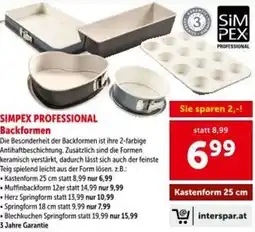 Interspar Simpex professional backformen Angebot