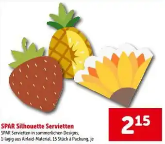 Interspar Spar silhouette servietten Angebot