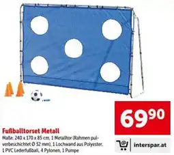 Interspar Fußballtorset Metall Angebot