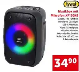 Interspar Musikbox mit Mikrofon XF150KB Angebot