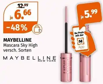 Müller Maybelline Mascara Sky High Angebot