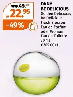 Müller Dkny be delicious Golden Delicious, Be Delicious Fresh Blossom Eau de Parfum oder Woman Eau de Toilette Angebot