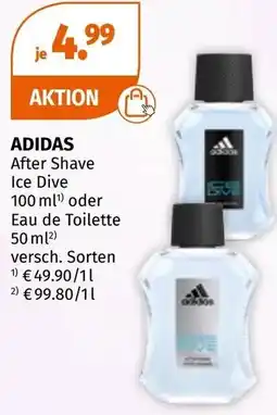 Müller Adidas After Shave Ice Dive oder Eau de Toilette Angebot