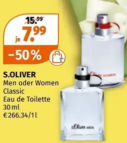 Müller S.oliver men oder women classic eau de toilette Angebot